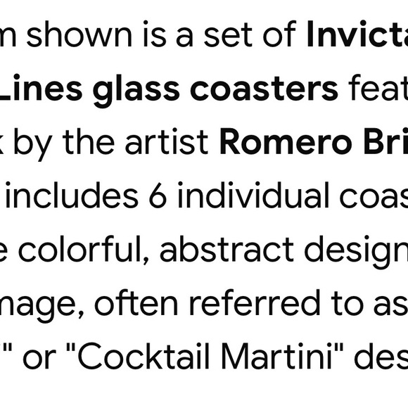 Invicta Multicolor Geometric Coasters Set - Picture 4 of 4